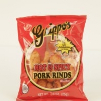 Hot Pork Rinds 2 oz / 24 bags